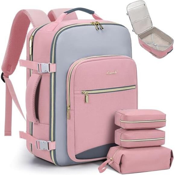 LOVEVOOK 40L Travel Backpack for Women, Large Carry on Backpack for Airplanes main image 7